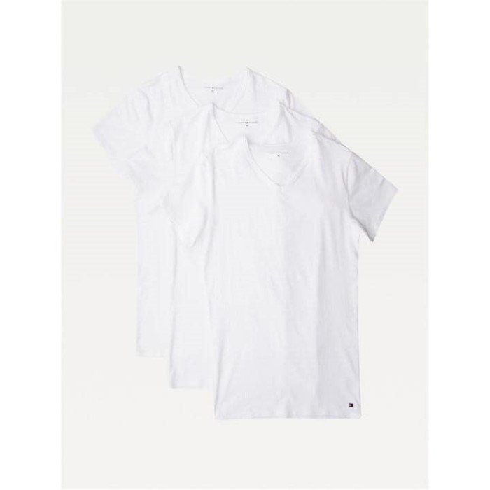 Tommy Hilfiger Norge Hvit Stretch Vn Tee Ss 3pack