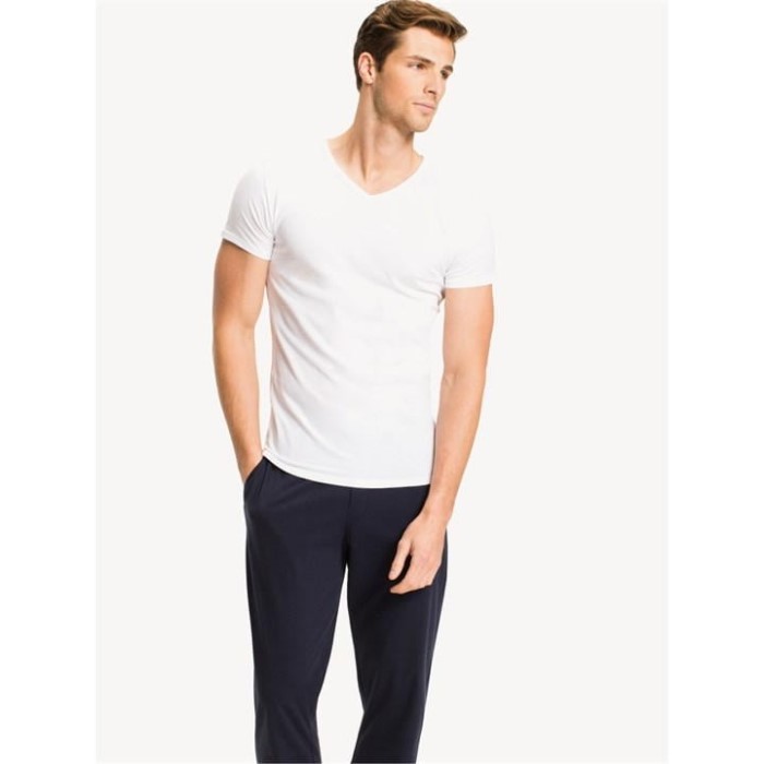 Tommy Hilfiger Norge Hvit Stretch Vn Tee Ss 3pack
